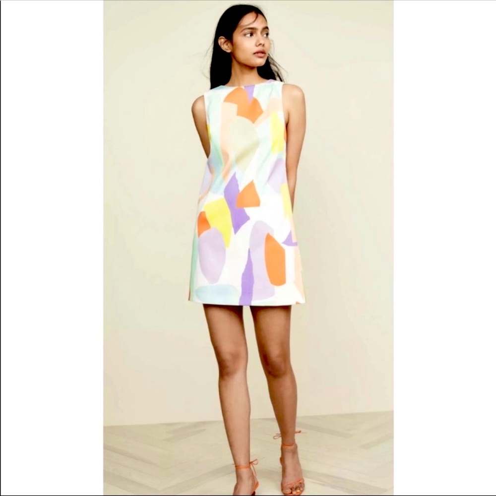 Alice + Olivia Geo Collage Retro Dress